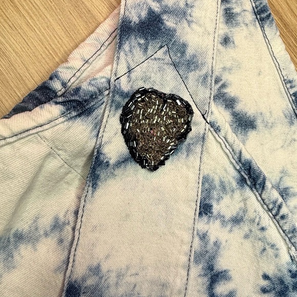 Allo Martinez Stylish Blue Tie-Dye Sleeveless Top NWT - Picture 8 of 9